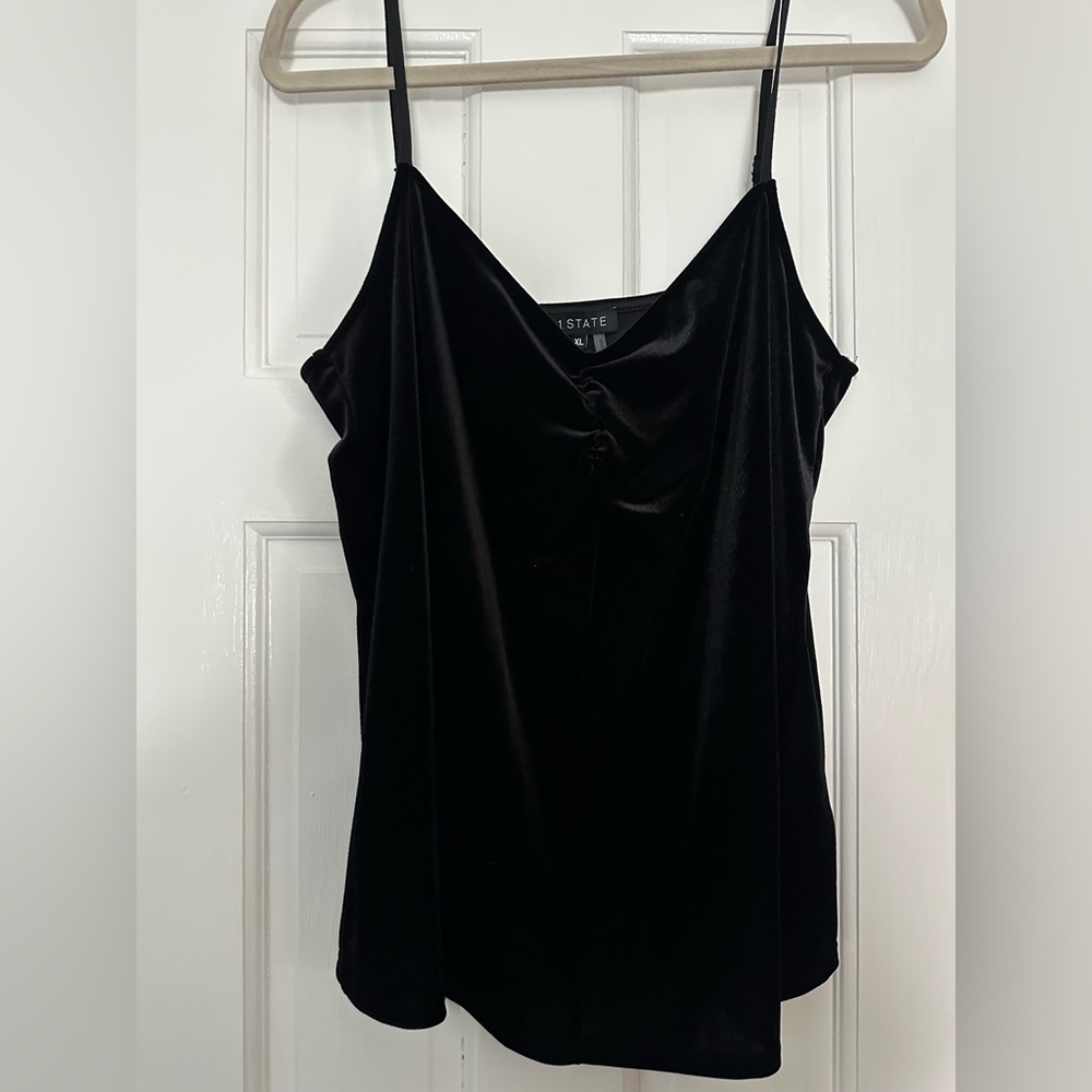 1.State Black Velvet Camisole size XL